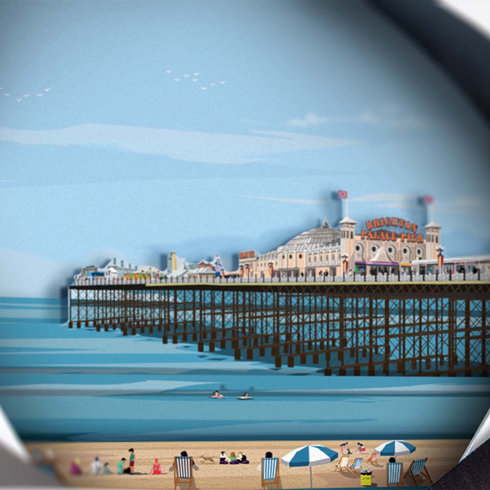 NEW DESIGN: Brighton, East Sussex - Limited Edition Tide Clock